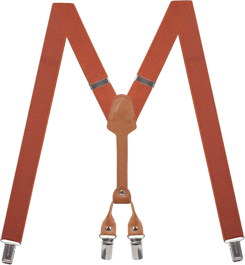 Action Ward Store Women's Suspenders - 1" Width - Y Back 4 Clip Skinny Ladies Suspenders - Image 1